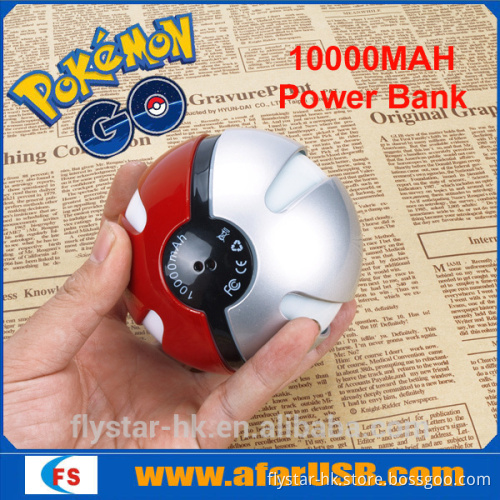 2016 Hot popular 10000mAh Pokemon go power bank